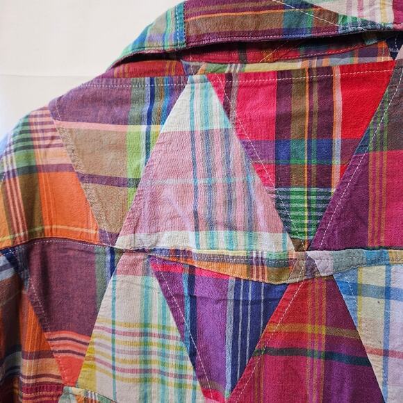 Polo Ralph Lauren Multi Cloth Pearl Snap Long Sleeve Shirt Size Medium - Picture 6 of 8